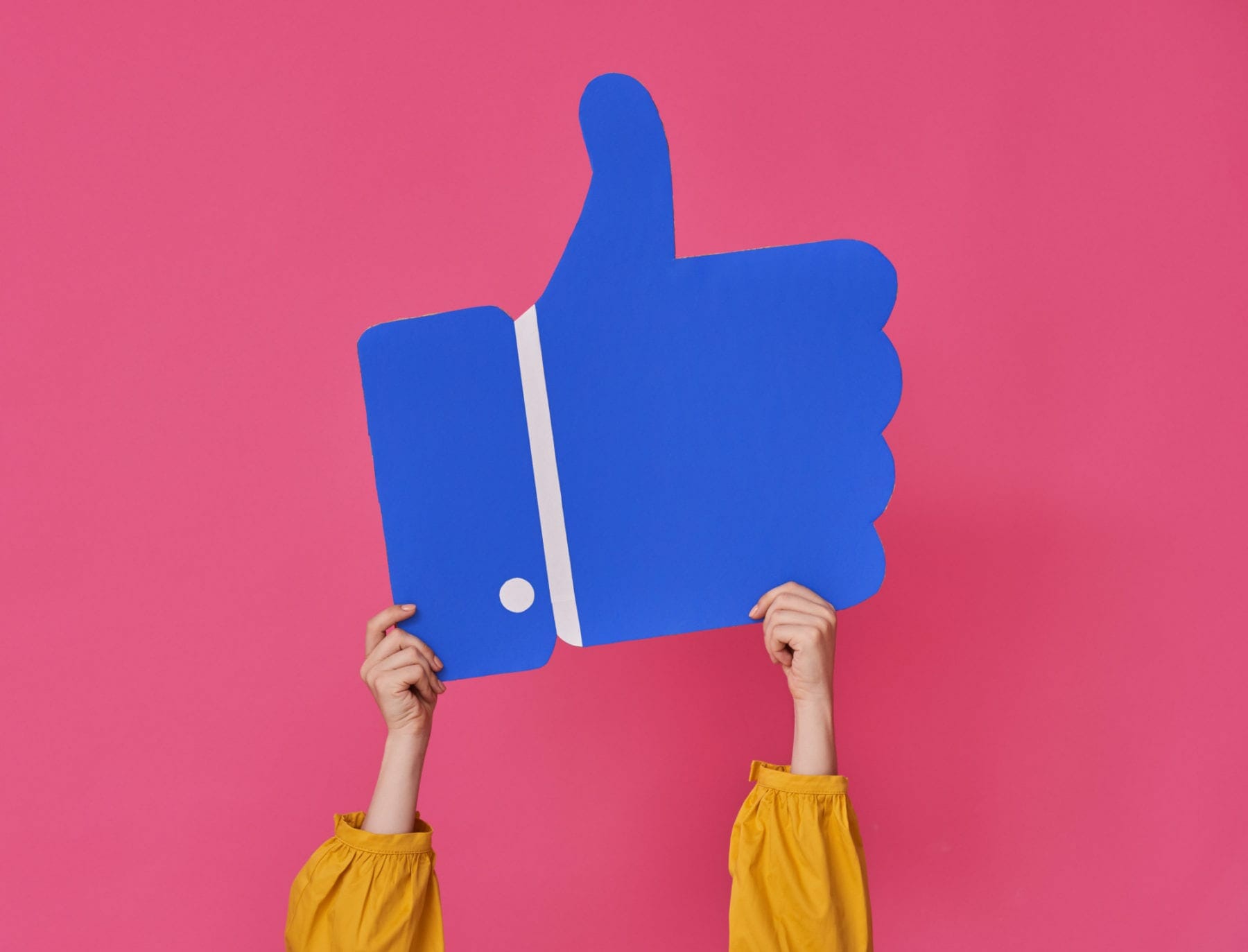 Hands with cartoon like icon
