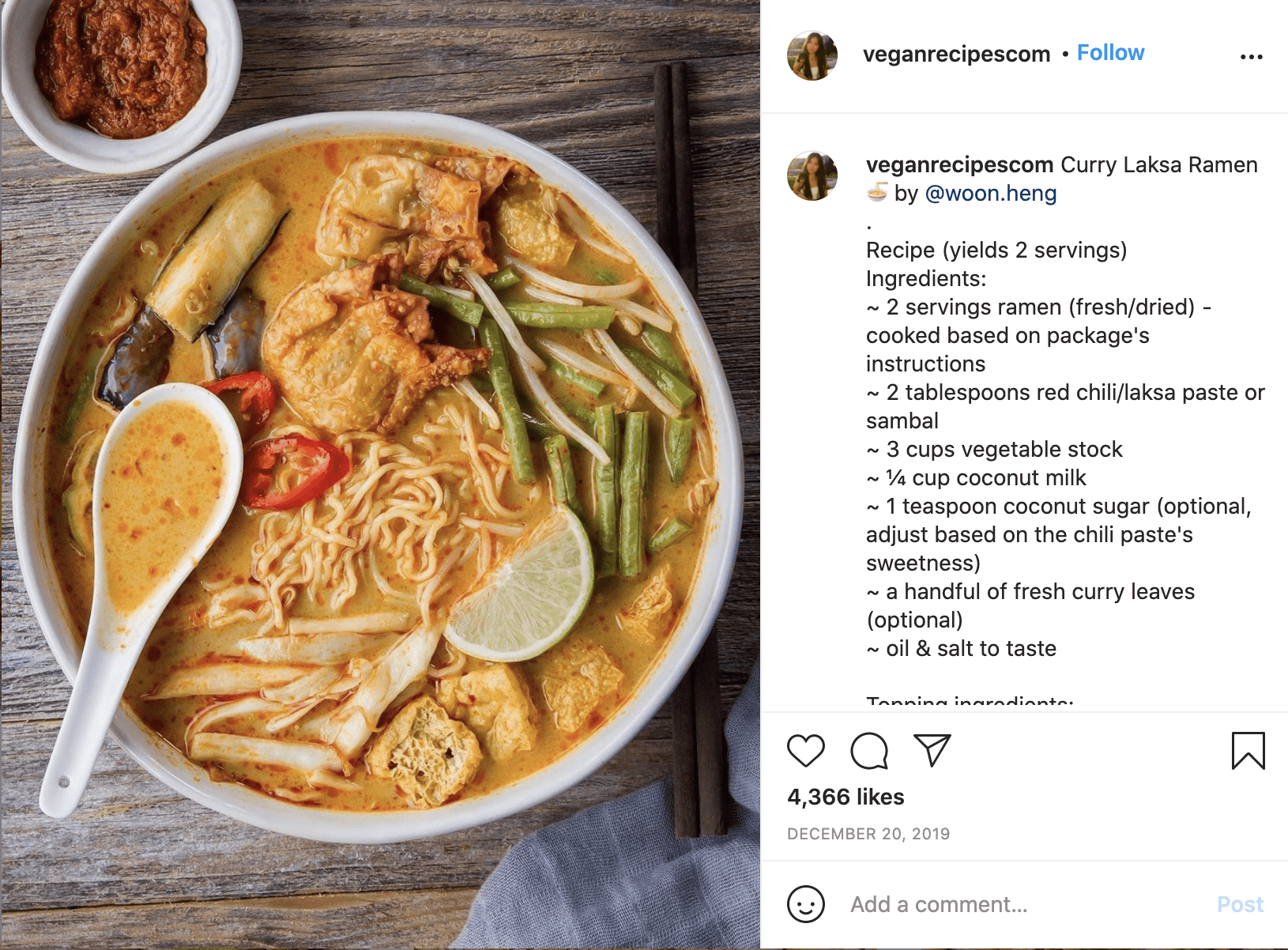 vegan recipes hashtag