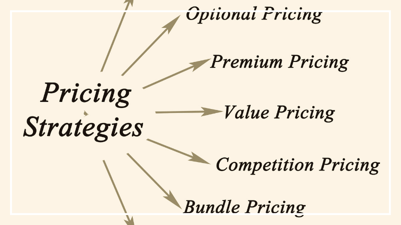 graph or chart showing the different pricing strategies used in marketing